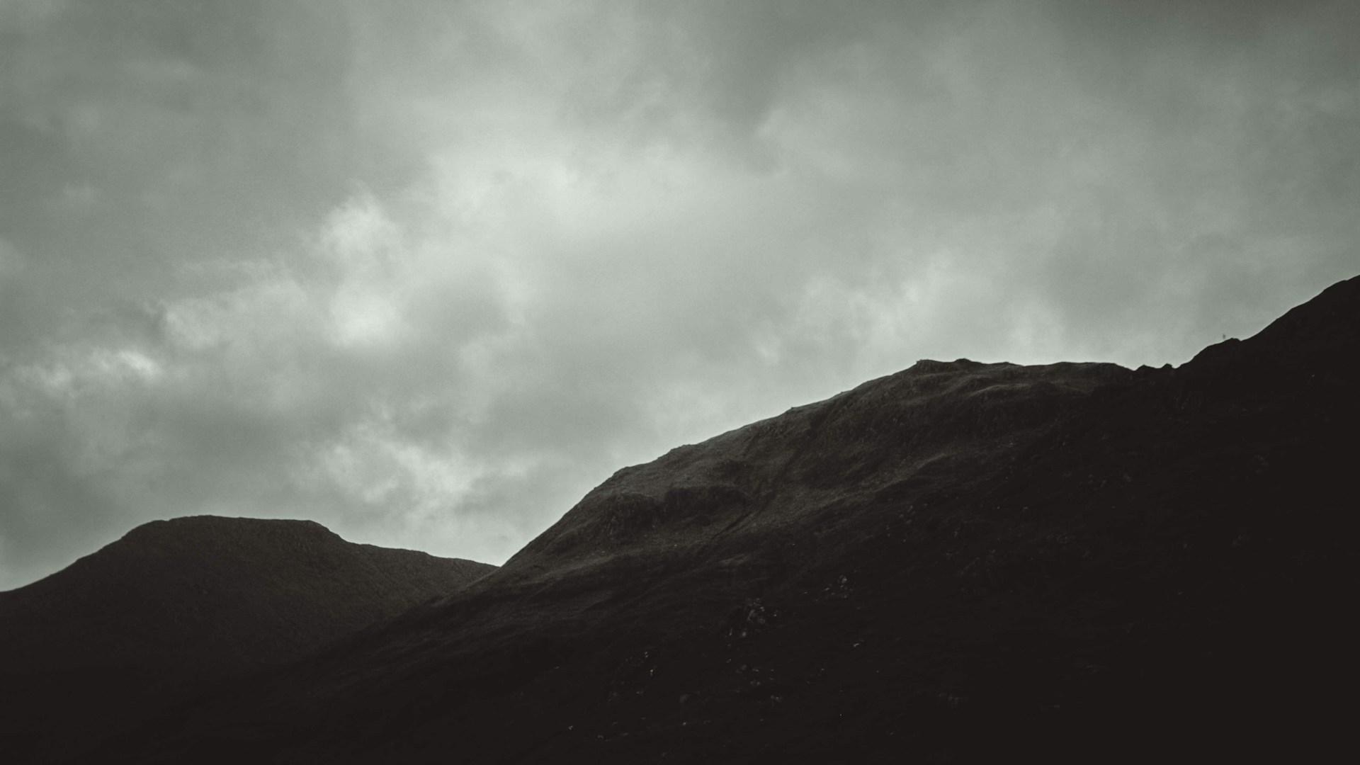 Mountain landscape with mist